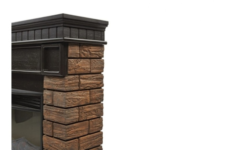 Купить Портал Bricks Wood 25 камень темный-шпон венге 1287017 фото №4